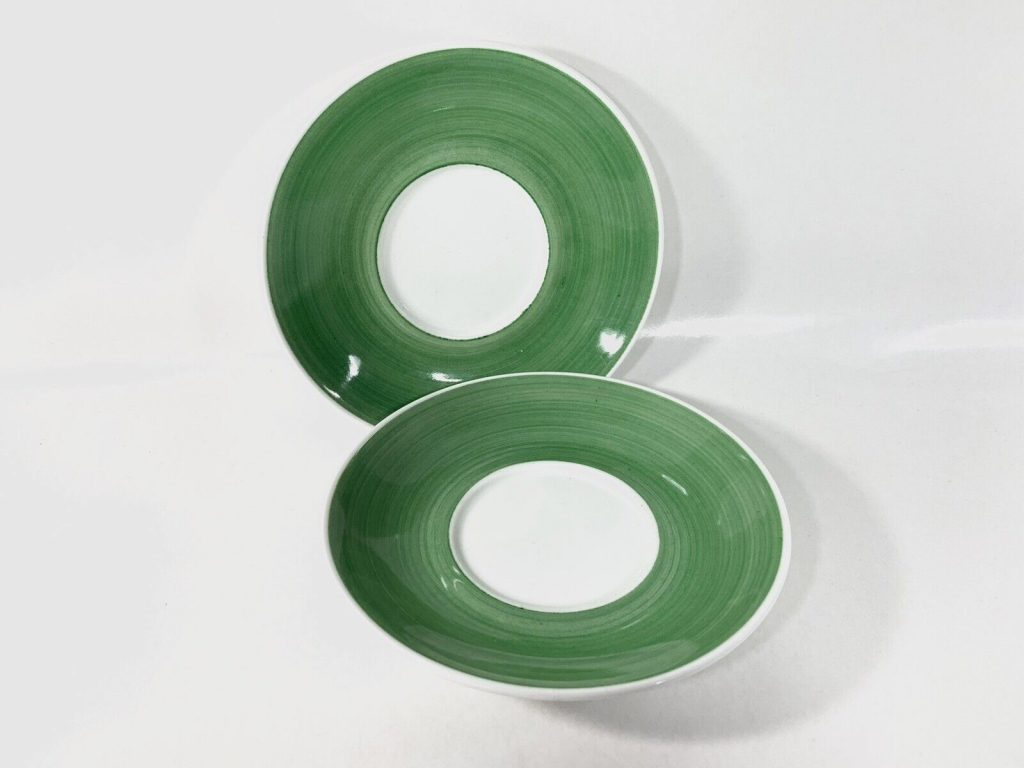 2x Gustavsberg Stig Lindberg Tahiti Demitasse Saucers