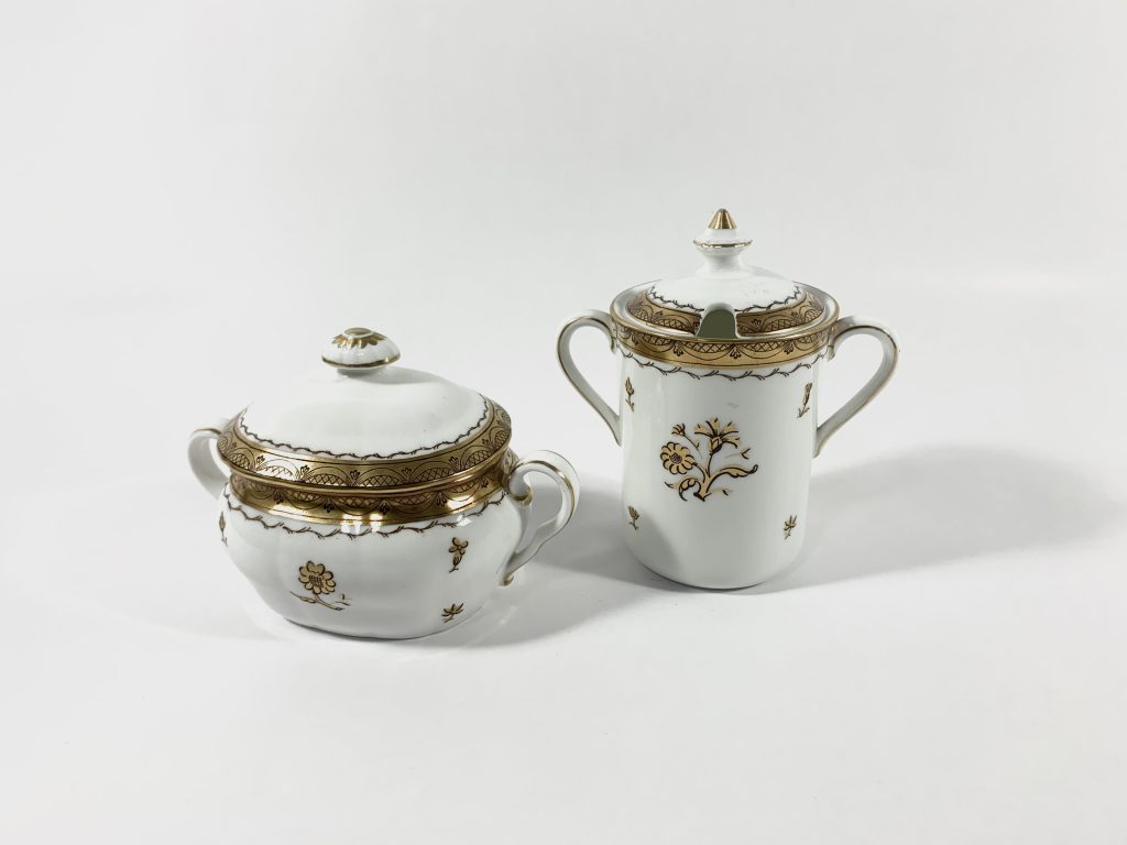2x Gustavsberg Willhem Kage Ambassador Gold Bowls With Lids Set