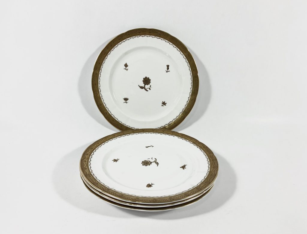 4x Gustavsberg Willhem Kage Ambassador Gold Dessert Plates