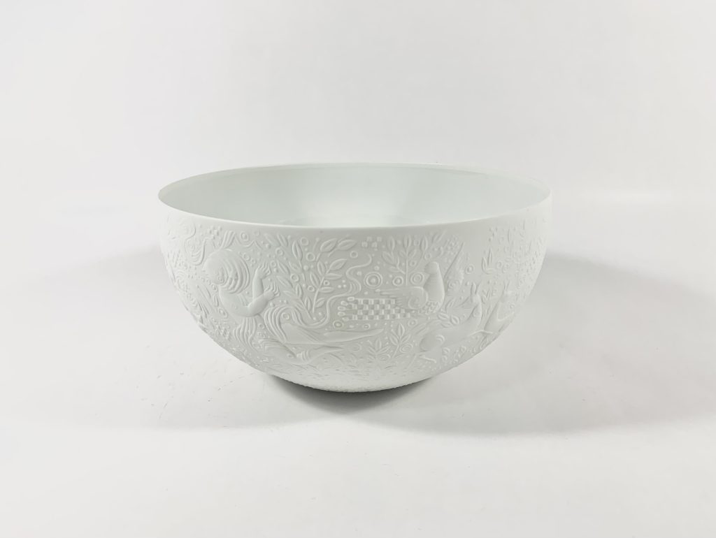 Rosenthal Bjorn Wiinblad Magic Flute White Bowl 21,5 cm 8,5 inch