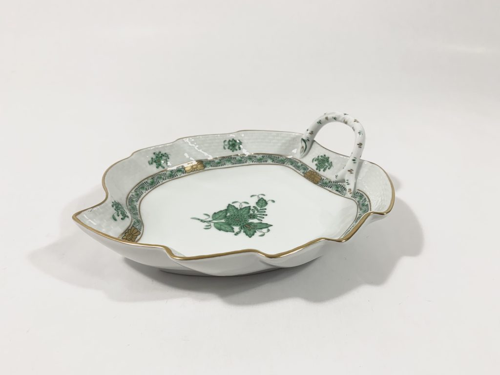 Herend Chinese Bouquet Green Leaf Bowl 20 cm 7,9 inch