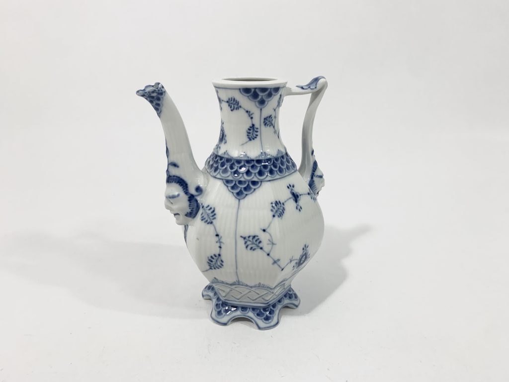 Royal Copenhagen Blue Fluted Full Lace 1030 Demitasse Coffee Pot No Lid
