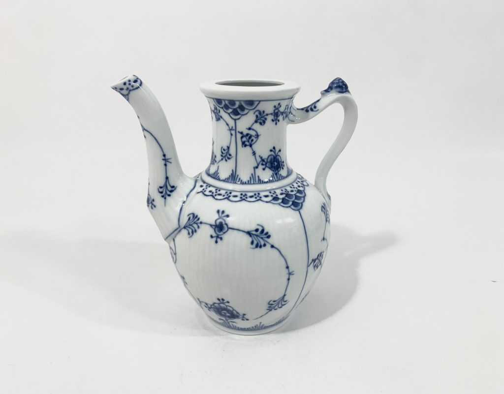 Royal Copenhagen Blue Fluted Half Lace 519 Coffee Pot No Lid