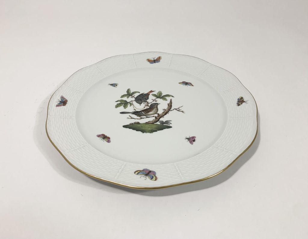 Herend Rothschild Bird Large Round Serving Platter Charging Plate 29,5 cm