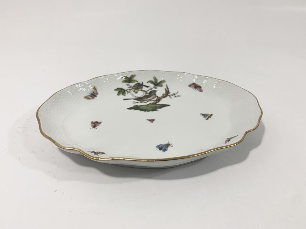 Herend Rothschild Bird Oval Serving Platter 26,5 cm