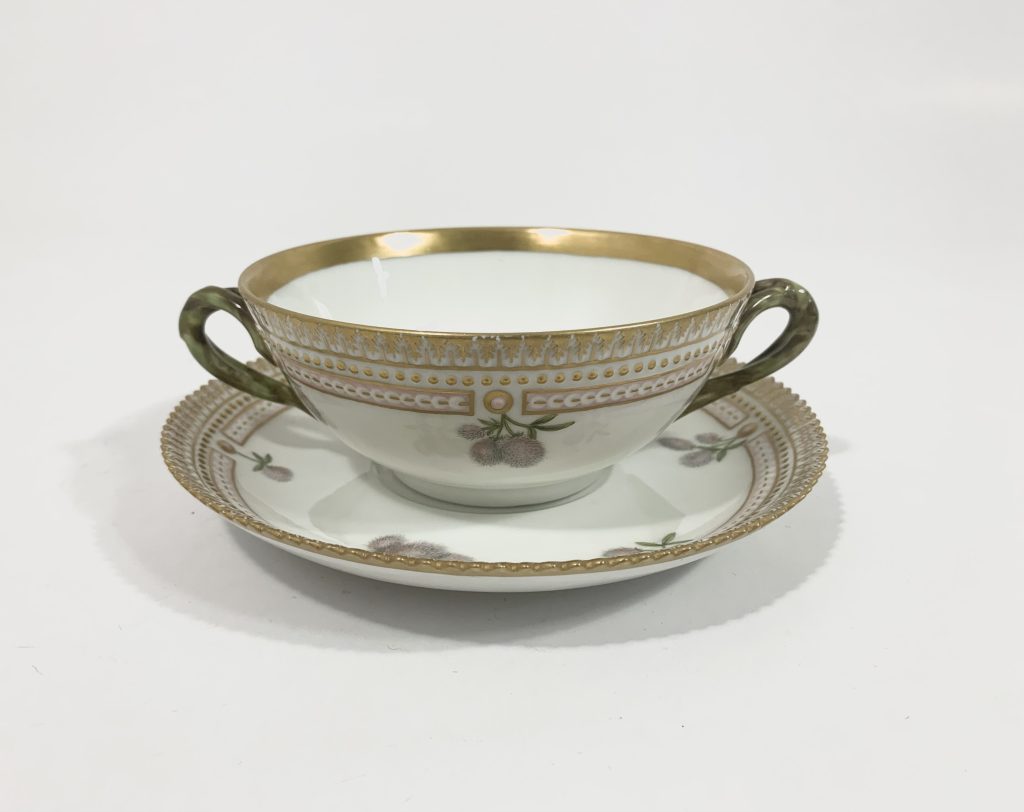 Royal Copenhagen Flora Danica 3612 Soup bowl & Saucer