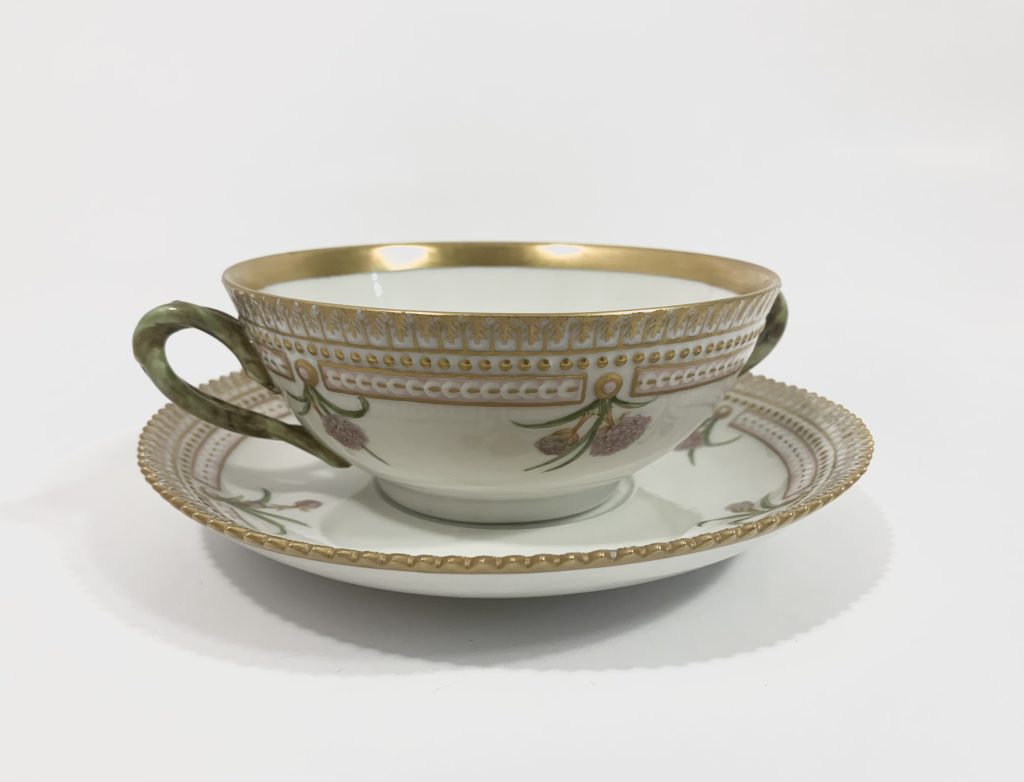 Royal Copenhagen Flora Danica 3612 Soup bowl & Saucer