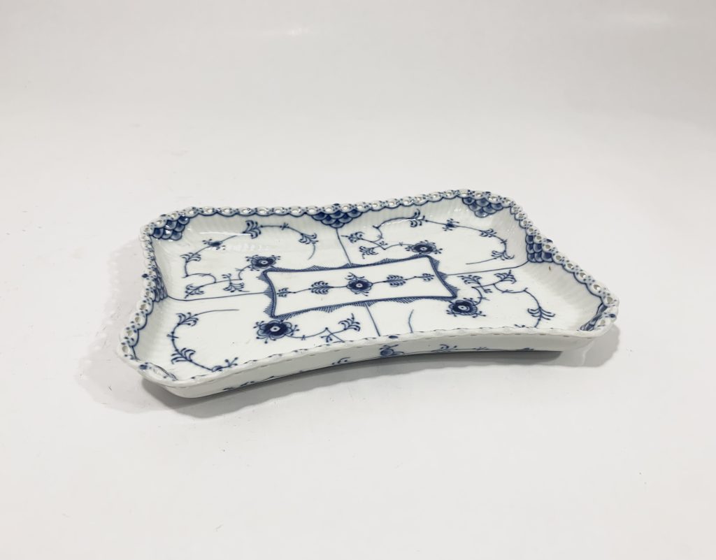 Royal Copenhagen Blue Fluted Full Lace 1195 Serving Tray Dish