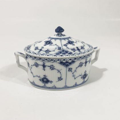 Rare Royal Copenhagen Blue Fluted Half Lace 685 Sugar Bowl 1923- 1934
