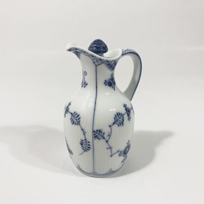 Royal Copenhagen Blue Fluted Half Lace 1180 Oil Vinegar Cruet Jar 1889 – 1922