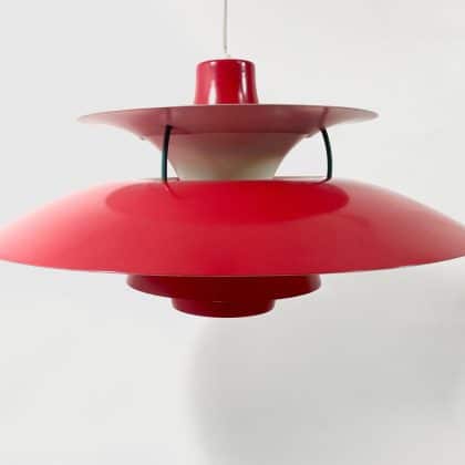 POUL HENNINGSEN Louis Poulsen PH5 Hanging Pendant Lamp Red
