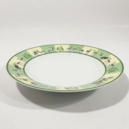 Hermes Africa Green Large Round Salad Fruit Bowl 30,5 cm