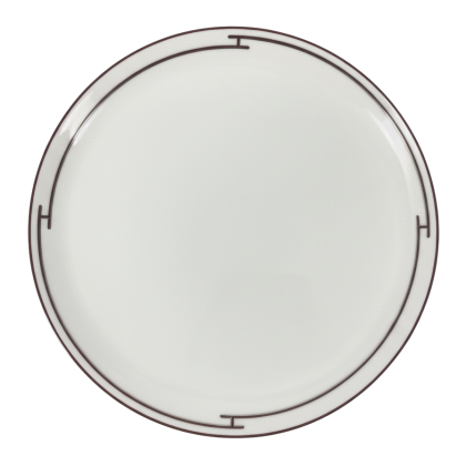 Hermes Rythme Red Round Serving Platter Charger Plate 32 cm