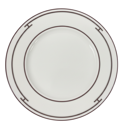 Hermes Rythme Red Round Salad Plate 22,5 cm