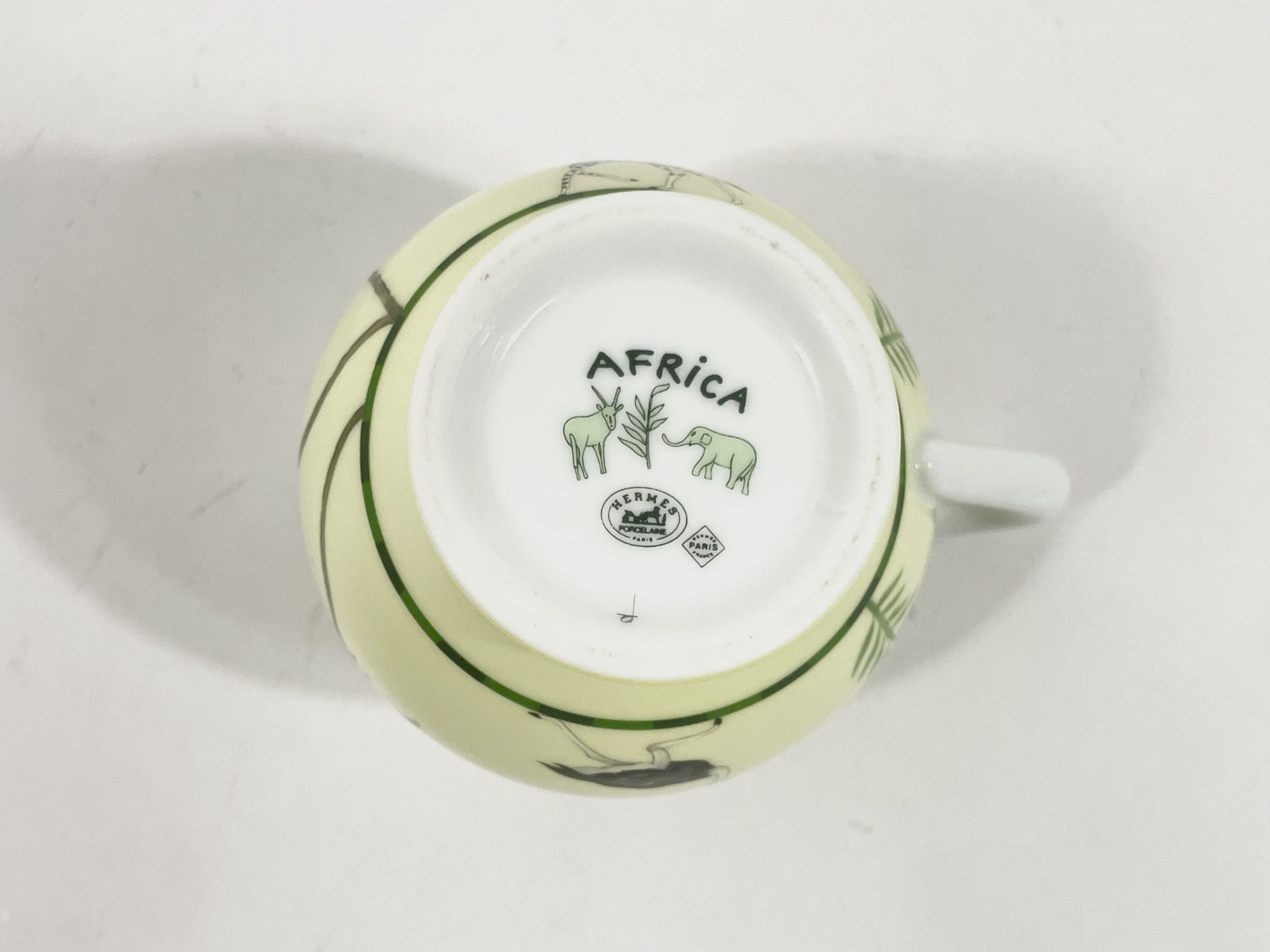 Hermes Africa Green Creamer Milk Jug