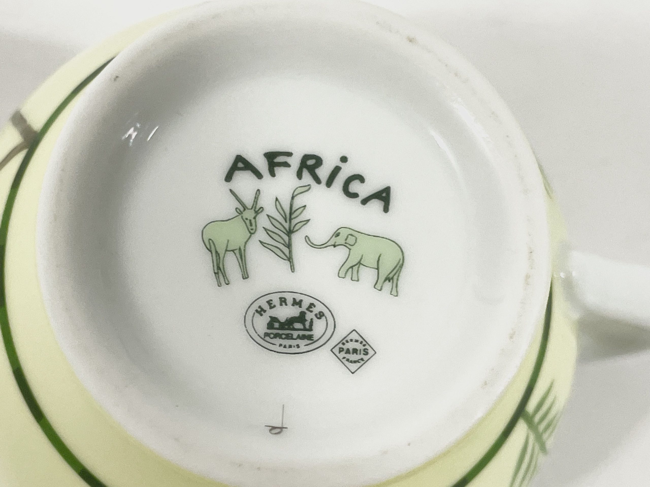 Hermes Africa Green Creamer Milk Jug