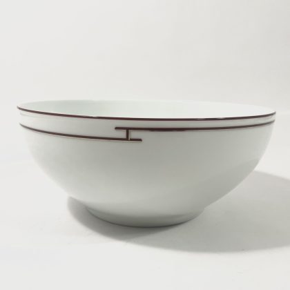 Hermes Rythme Red Large Round Bowl 25 cm