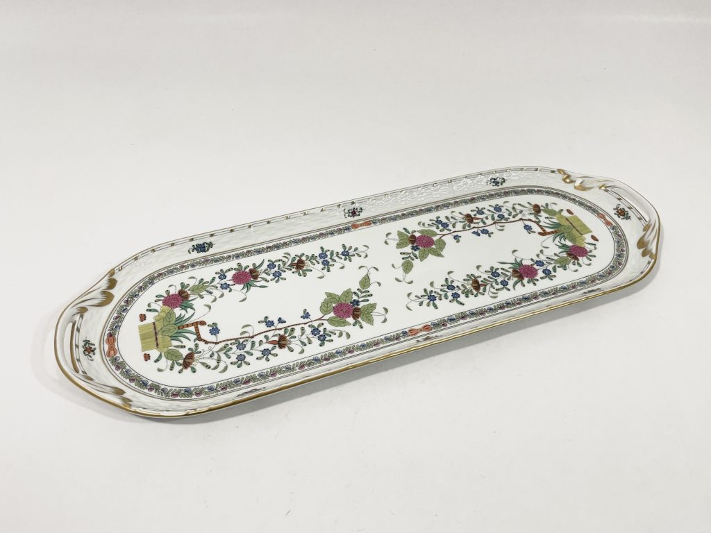Herend Indian Basket Multicolor 435 Serving Platter Tray 49,5 cm 19,5 inch