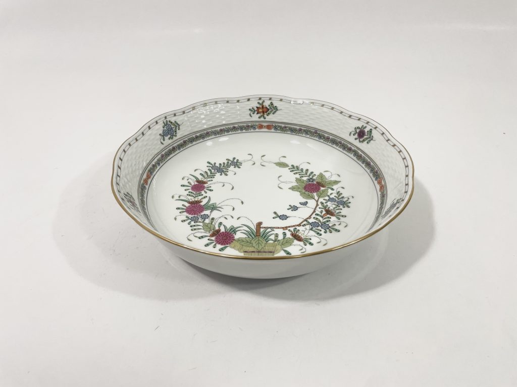 Herend Indian Basket Multicolor Large 80 Fruit Bowl 26 cm 10,2 inch