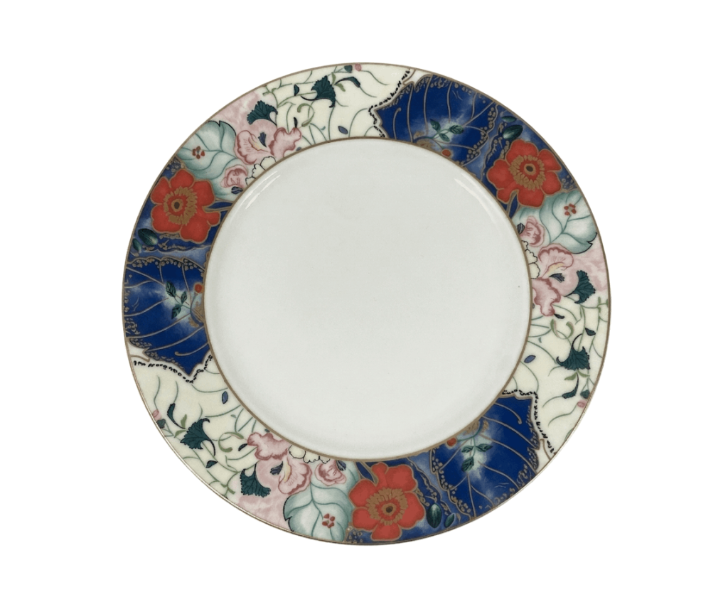 Raynaud Limoges Jardin De Printemps Tropical flowers Salad Plates 19 cm
