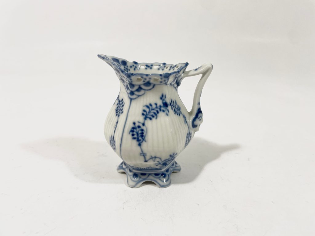 Royal Copenhagen Blue Fluted Full Lace 1031 Creamer