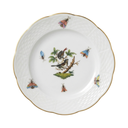 Herend Rothschild Bird Round 512 Small Bread Plate 12,5 cm