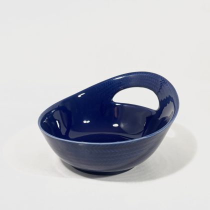 Rorstrand (Rörstrand) Blue Fire Bowl With Handle